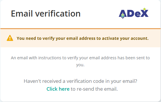 Email verification required