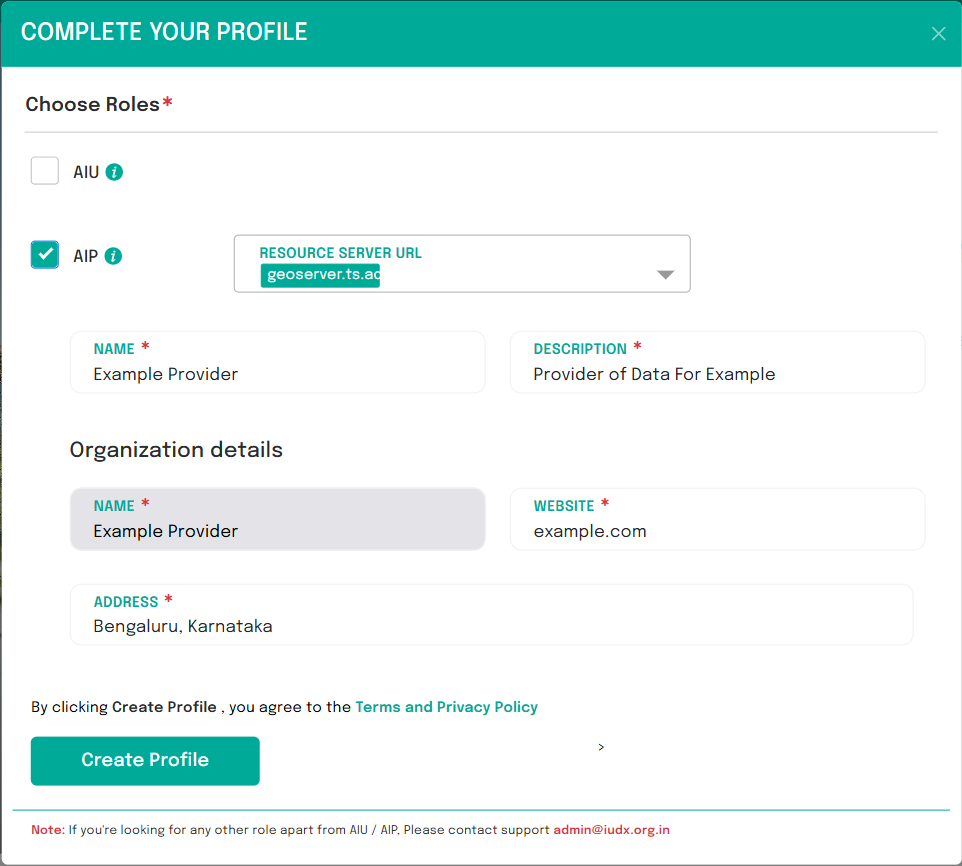Choosing provider role